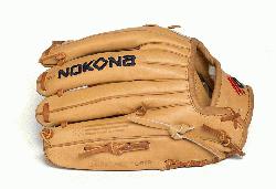 erhide Ameirican Legend Pro Series from Nokona. Made in USA. Made with full Sandstone leather, t